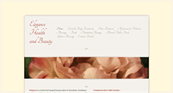 Desktop Screenshot of elegancehealthandbeauty.net