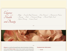 Tablet Screenshot of elegancehealthandbeauty.net